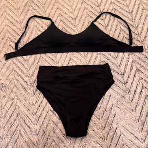 Knix Leakproof High Rise Black Bikini Set